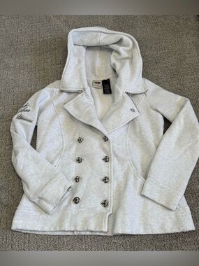 Harley Davidson Women's Double Breasted Fleece Moto jacket Size L